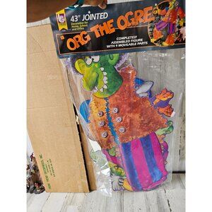 Trend vintage jointed ogre org cardboard cutout paper Halloween decor